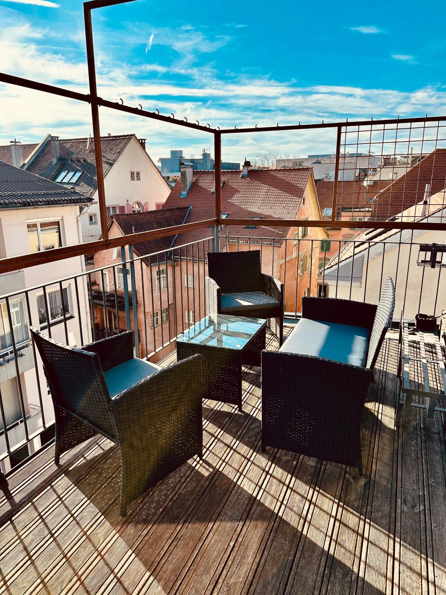Zentrale Wohnung Mit Dachterasse Bregenz Dış mekan fotoğraf