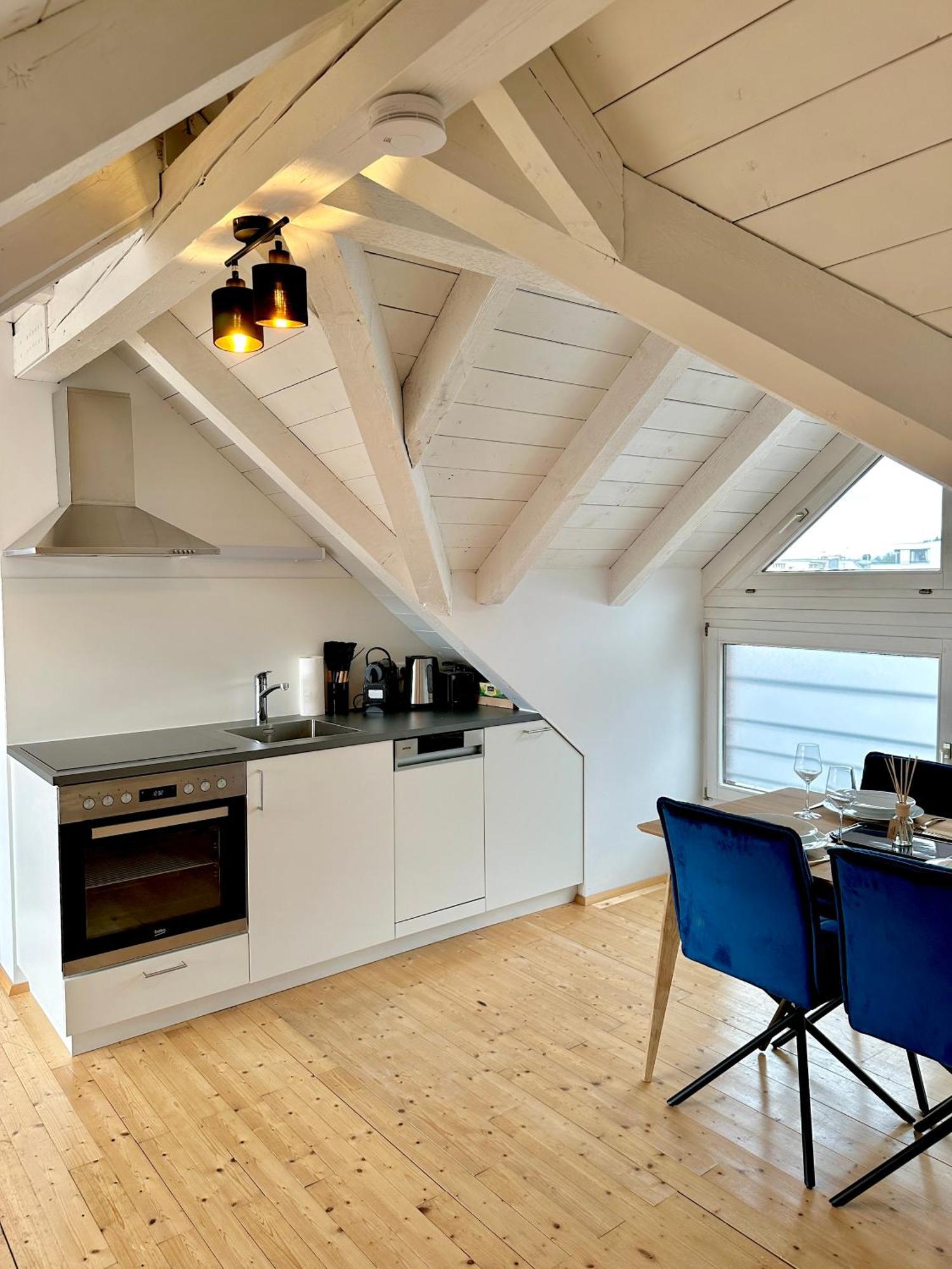Zentrale Wohnung Mit Dachterasse Bregenz Dış mekan fotoğraf